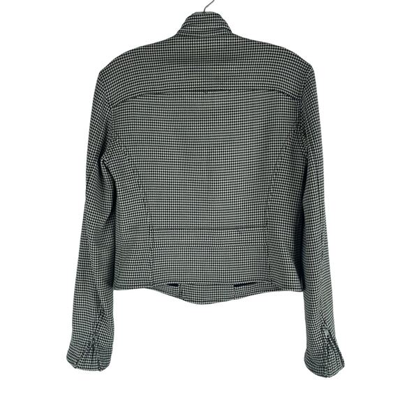 Ralph Lauren Black Label Virgin Wool Jacket Houndstooth Black White Size 4 - Picture 6 of 9
